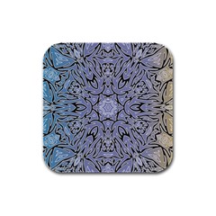 Mosaic Pattern Rubber Square Coaster (4 Pack)  by Bajindul