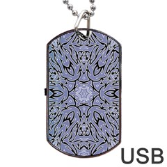 Mosaic Pattern Dog Tag Usb Flash (two Sides) by Bajindul