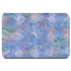 Abstract Triangles Geometric Large Doormat  by Bajindul