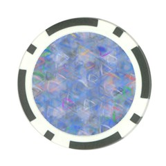 Abstract Triangles Geometric Poker Chip Card Guard by Bajindul