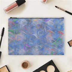 Abstract Triangles Geometric Cosmetic Bag (large) by Bajindul