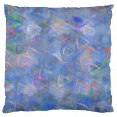 Abstract Triangles Geometric Large Cushion Case (one Side) by Bajindul