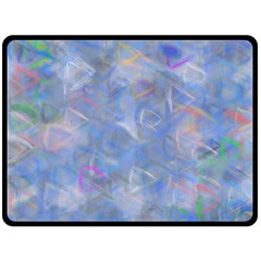 Abstract Triangles Geometric Double Sided Fleece Blanket (large)  by Bajindul