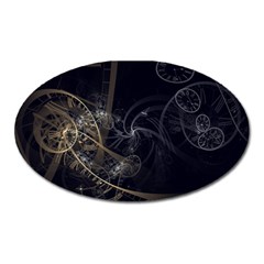 Fractal Abstract Rendering Oval Magnet by Bajindul