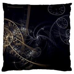 Fractal Abstract Rendering Large Cushion Case (two Sides) by Bajindul