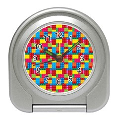 Lego Background Travel Alarm Clock