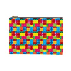 Lego Background Cosmetic Bag (large) by HermanTelo