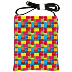 Lego Background Shoulder Sling Bag