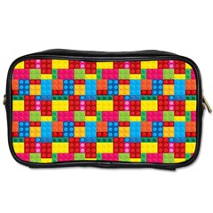 Lego Background Toiletries Bag (one Side)