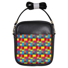 Lego Background Girls Sling Bag by HermanTelo