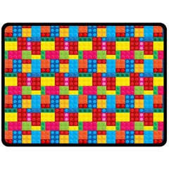 Lego Background Fleece Blanket (large) 