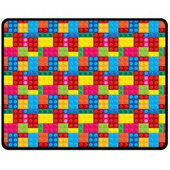 Lego Background Fleece Blanket (medium) 