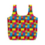 Lego Background Full Print Recycle Bag (M) Front