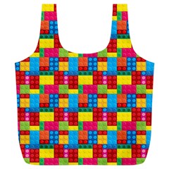 Lego Background Full Print Recycle Bag (xl) by HermanTelo