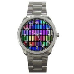 Resolve Art Pattern Sport Metal Watch by HermanTelo