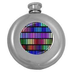 Resolve Art Pattern Round Hip Flask (5 Oz)