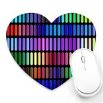 Resolve Art Pattern Heart Mousepads Front