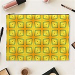 Green Plaid Gold Background Cosmetic Bag (XL) Front