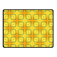 Green Plaid Gold Background Fleece Blanket (small)