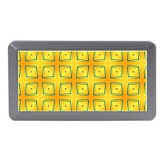 Green Plaid Gold Background Memory Card Reader (mini) by HermanTelo