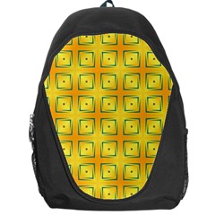 Green Plaid Gold Background Backpack Bag by HermanTelo