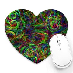 Plasma Shining Lines Light Stripes Heart Mousepads