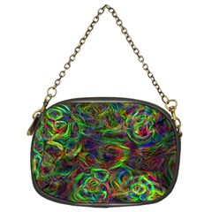 Plasma Shining Lines Light Stripes Chain Purse (two Sides)