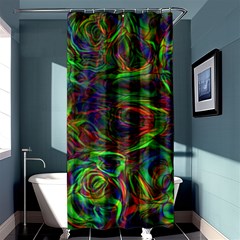 Plasma Shining Lines Light Stripes Shower Curtain 36  X 72  (stall) 