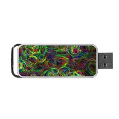 Plasma Shining Lines Light Stripes Portable Usb Flash (one Side) by HermanTelo