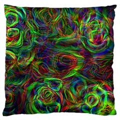 Plasma Shining Lines Light Stripes Large Flano Cushion Case (two Sides) by HermanTelo