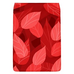 Leaf Design Leaf Background Red Removable Flap Cover (s) by Pakrebo