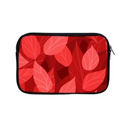 Leaf Design Leaf Background Red Apple Macbook Pro 13  Zipper Case by Pakrebo