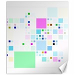 Square Colorful Pattern Geometric Canvas 20  x 24  19.57 x23.15  Canvas - 1