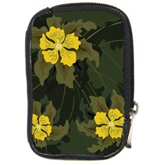 Flower Vector Background Compact Camera Leather Case by Pakrebo