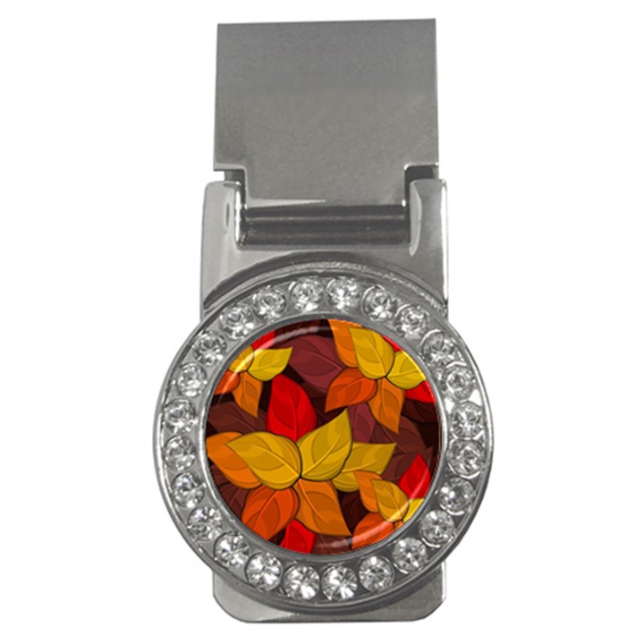 Flower Background Flower Design Money Clips (CZ) 