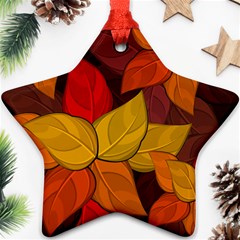 Flower Background Flower Design Star Ornament (two Sides) by Pakrebo