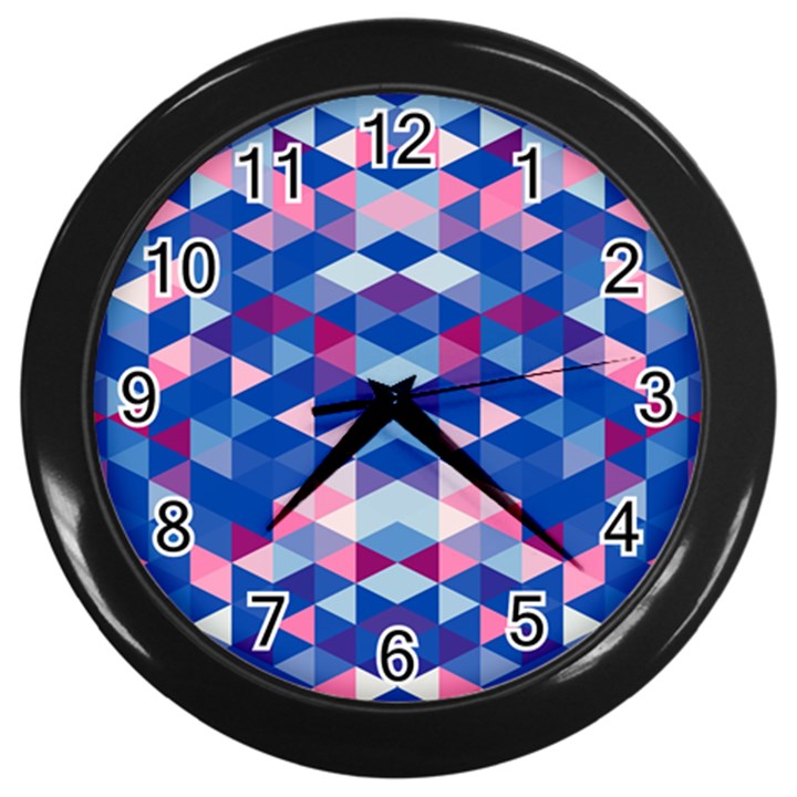 Digital Art Art Artwork Abstract Wall Clock (Black)