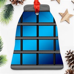 Film Filmstrip Black Photograph Bell Ornament (two Sides) by Pakrebo