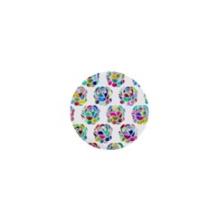 Flowers Floral Pattern Decorative 1  Mini Buttons by Pakrebo