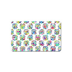 Flowers Floral Pattern Decorative Magnet (name Card) by Pakrebo