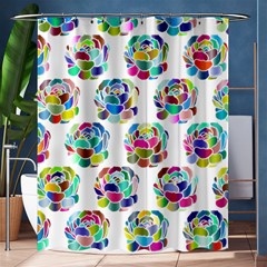 Flowers Floral Pattern Decorative Shower Curtain 60  X 72  (medium)  by Pakrebo