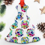 Flowers Floral Pattern Decorative Ornament (Christmas Tree)  Front