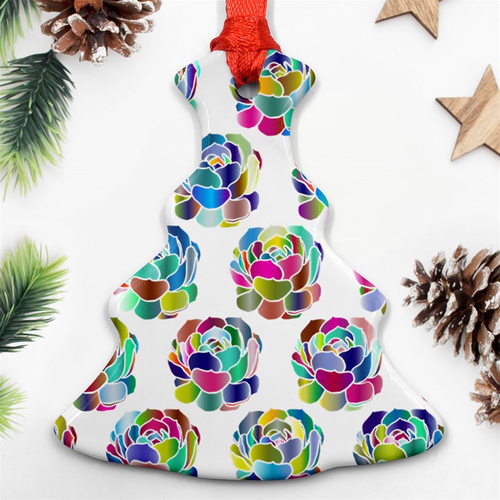 Flowers Floral Pattern Decorative Ornament (Christmas Tree) 