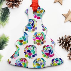 Flowers Floral Pattern Decorative Christmas Tree Ornament (two Sides) by Pakrebo