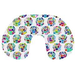 Flowers Floral Pattern Decorative Travel Neck Pillow