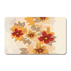 Flower Vector Background Magnet (rectangular) by Pakrebo