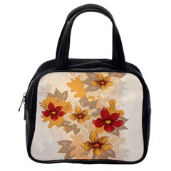 Flower Vector Background Classic Handbag (one Side) by Pakrebo