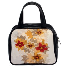 Flower Vector Background Classic Handbag (two Sides) by Pakrebo