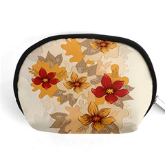 Flower Vector Background Accessory Pouch (medium) by Pakrebo