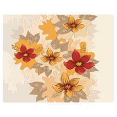 Flower Vector Background Double Sided Flano Blanket (medium)  by Pakrebo